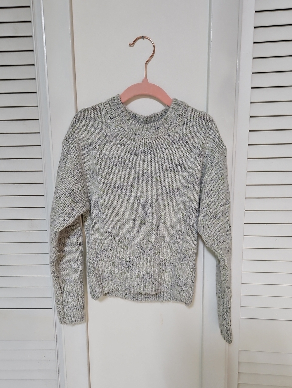 Kid’s Marled Crewneck Sweater - Gray